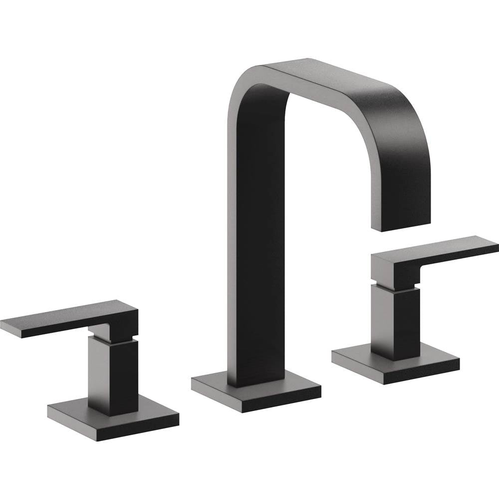 California Faucets - 8'' Widespread Lavatory Faucet with ZeroDrain - Matte Black