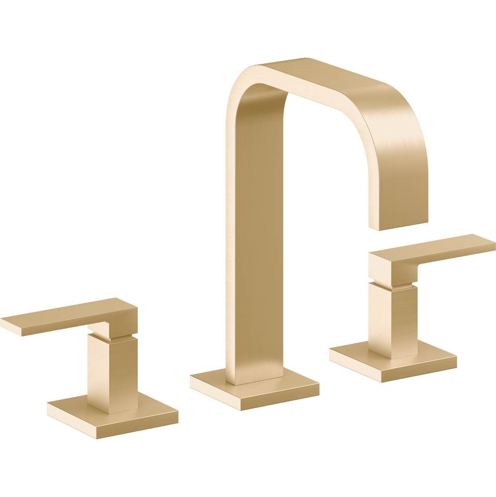 California Faucets - 8'' Widespread Lavatory Faucet - Satin Brass Pvd