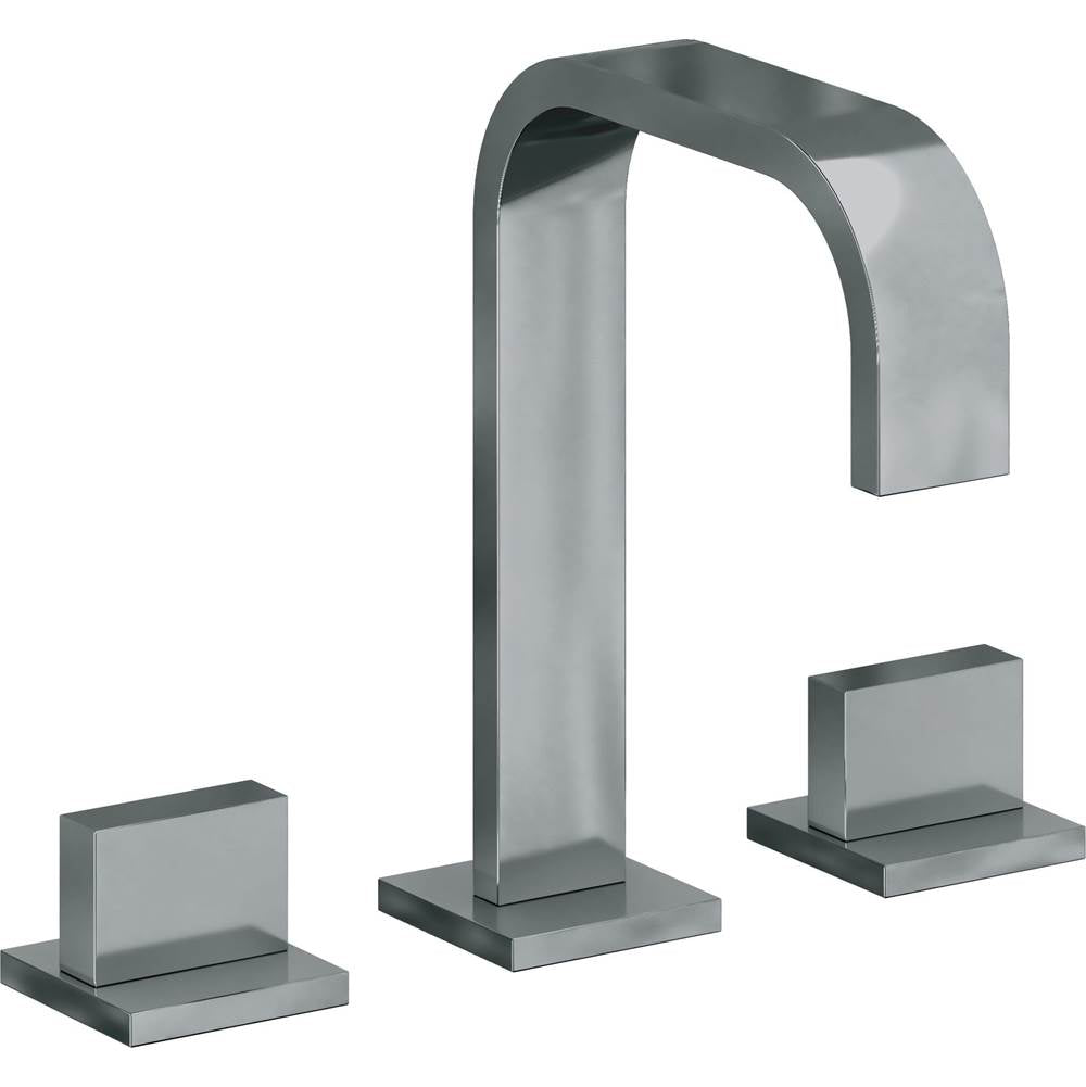 California Faucets - 8'' Widespread Lavatory Faucet with Completely Finished ZeroDrain - Black Nickel Pvd