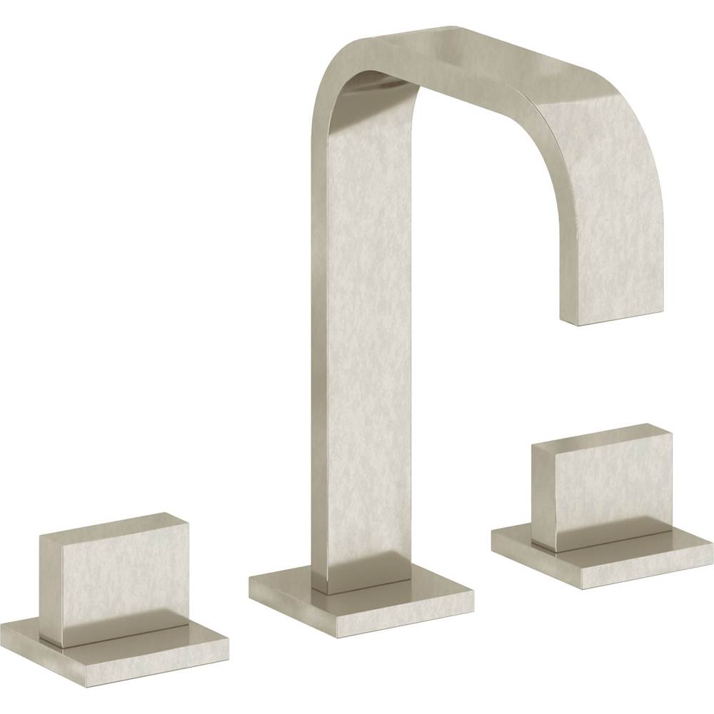 California Faucets - 8'' Widespread Lavatory Faucet with Completely Finished ZeroDrain - Burnished Nickel Uncoated