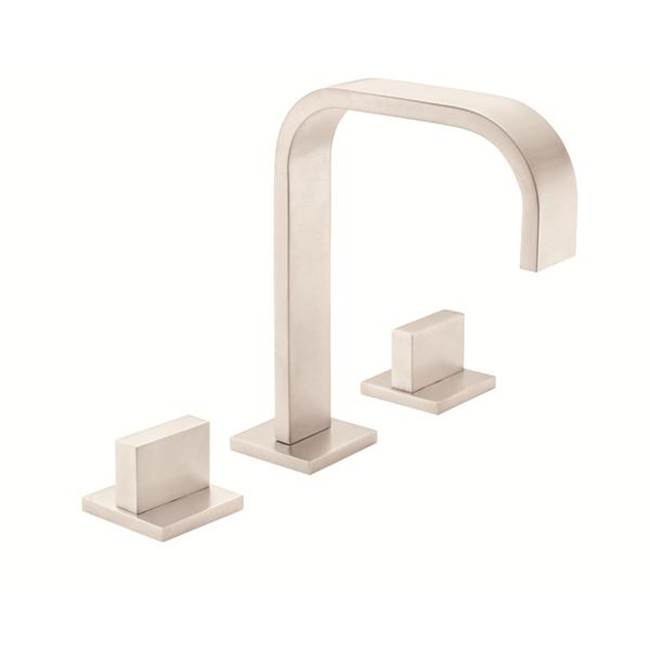 California Faucets - 8'' Widespread Lavatory Faucet with Completely Finished ZeroDrain - Gloss White