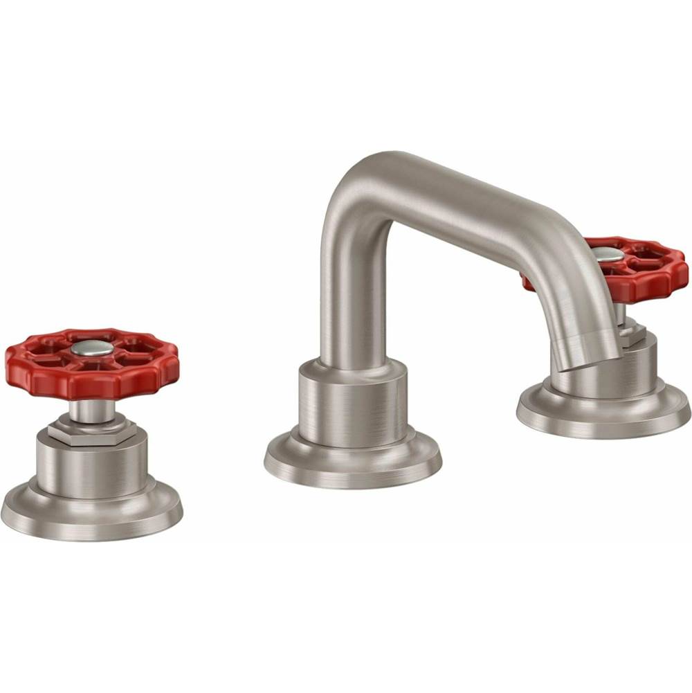 California Faucets - 8'' Widespread Lavatory Faucet with Completely Finished ZeroDrain - Gloss White