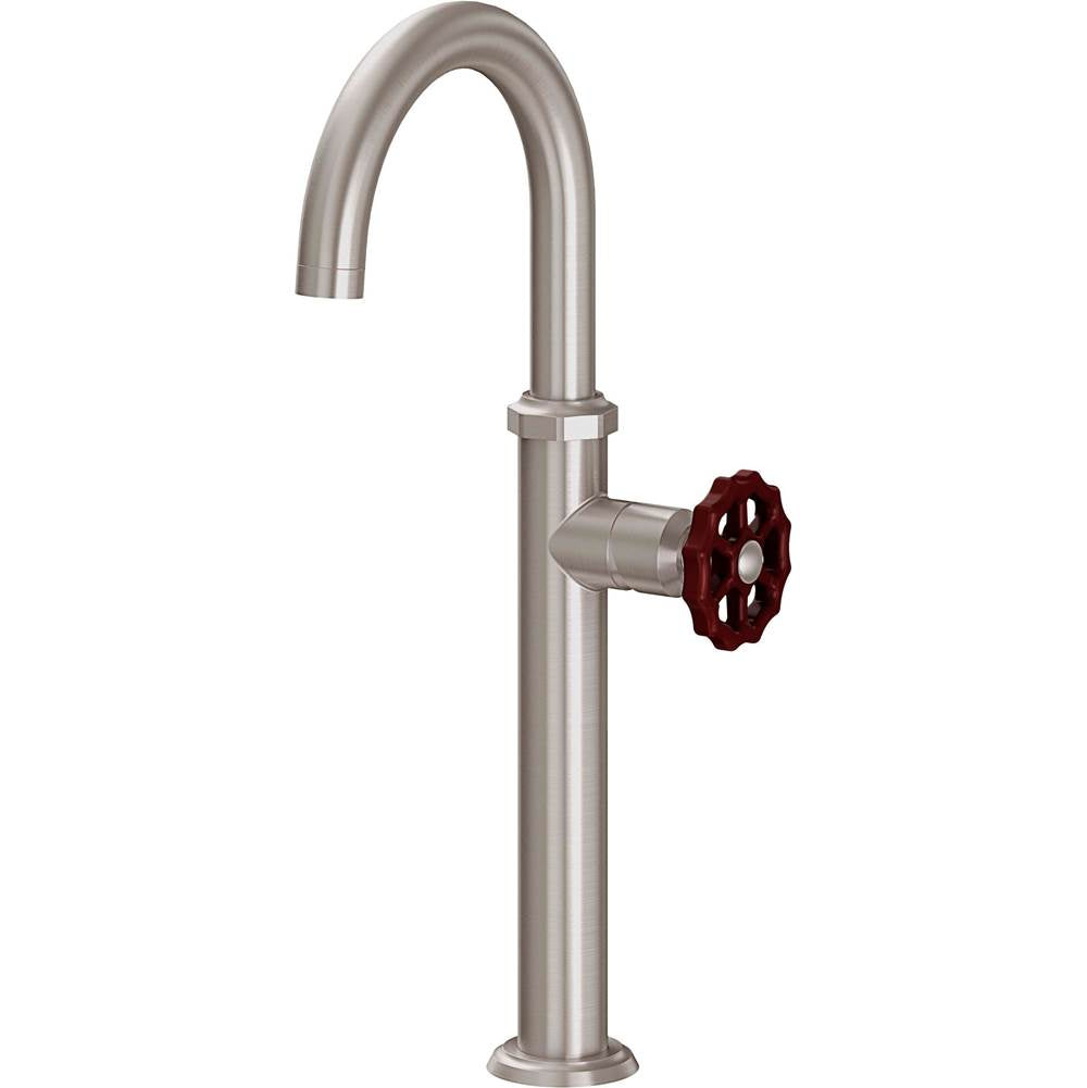 California Faucets - Single Hole Lavatory/Bar/Prep Faucet - High Spout - Gloss White