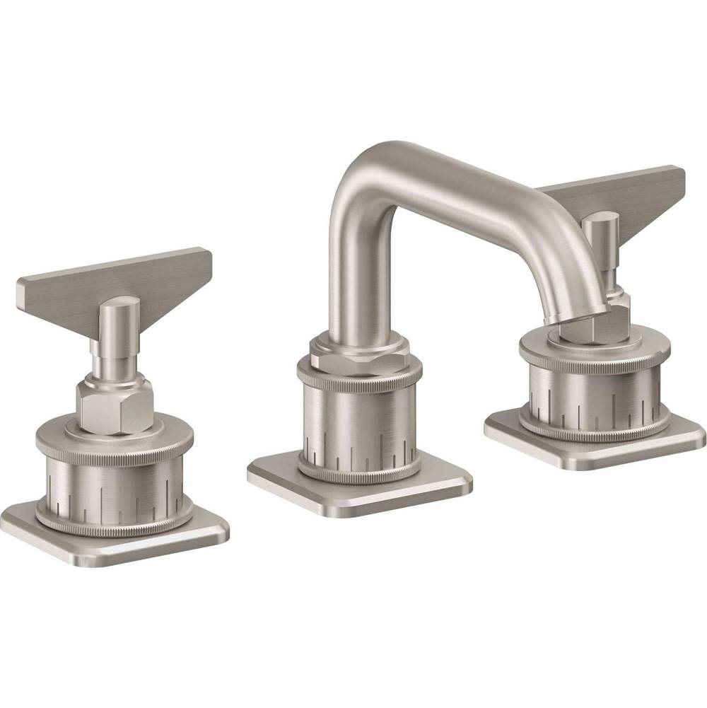 California Faucets - 8'' Widespread Lavatory Faucet - Ultra Stainless Steel Pvd