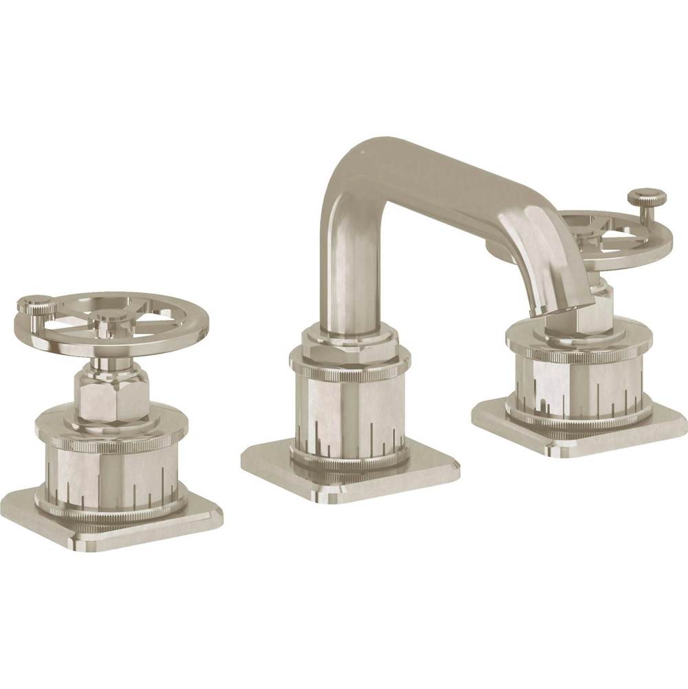 California Faucets - 8'' Widespread Lavatory Faucet - Burnished Nickel Uncoated