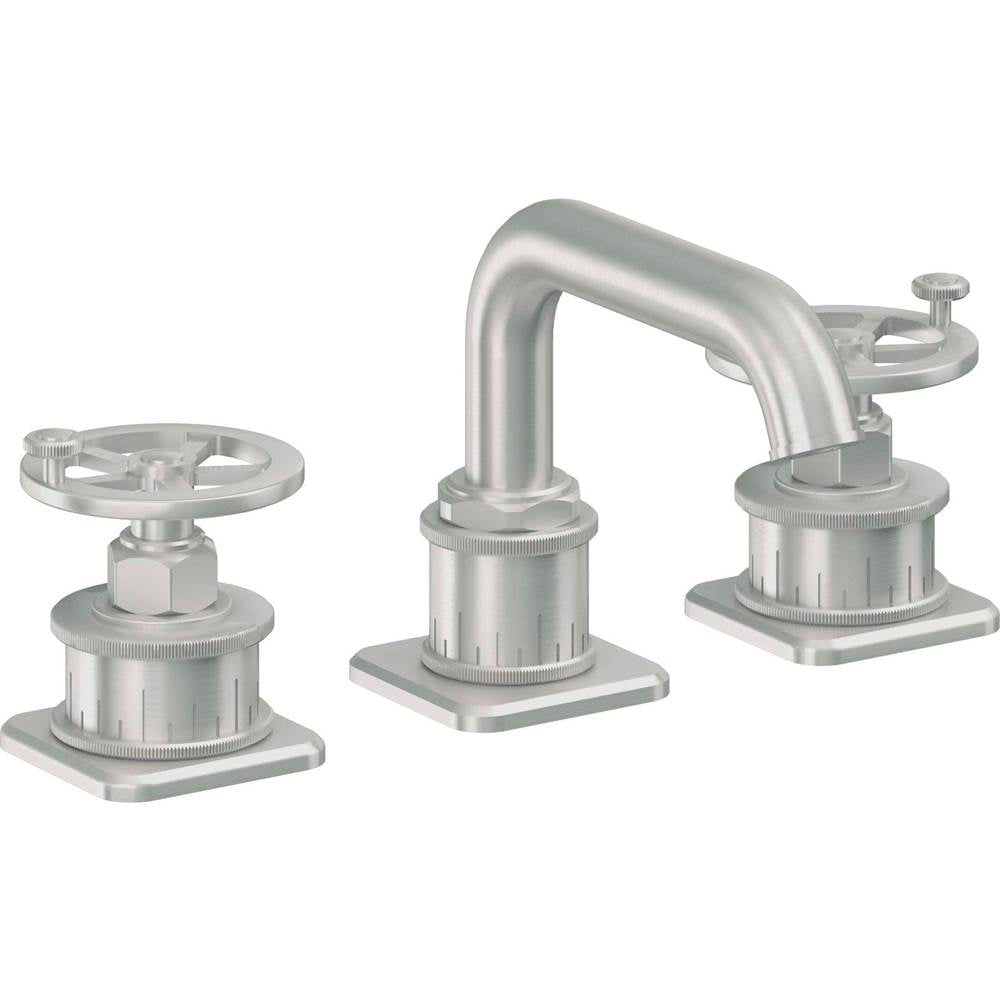 California Faucets - 8'' Widespread Lavatory Faucet with Completely Finished ZeroDrain - Satin Chrome Pvd
