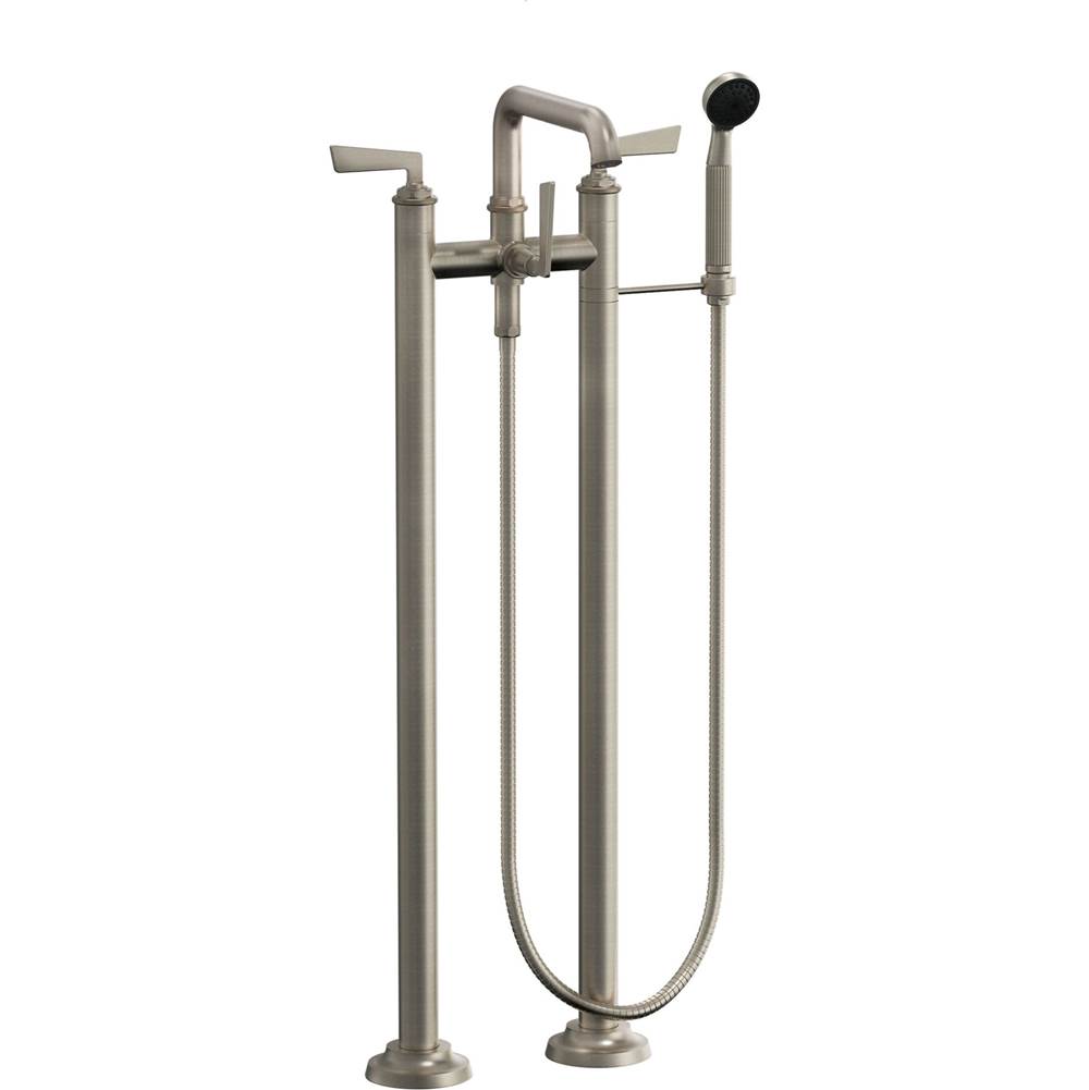 California Faucets - Floor Mount Tub Filler - Gloss White