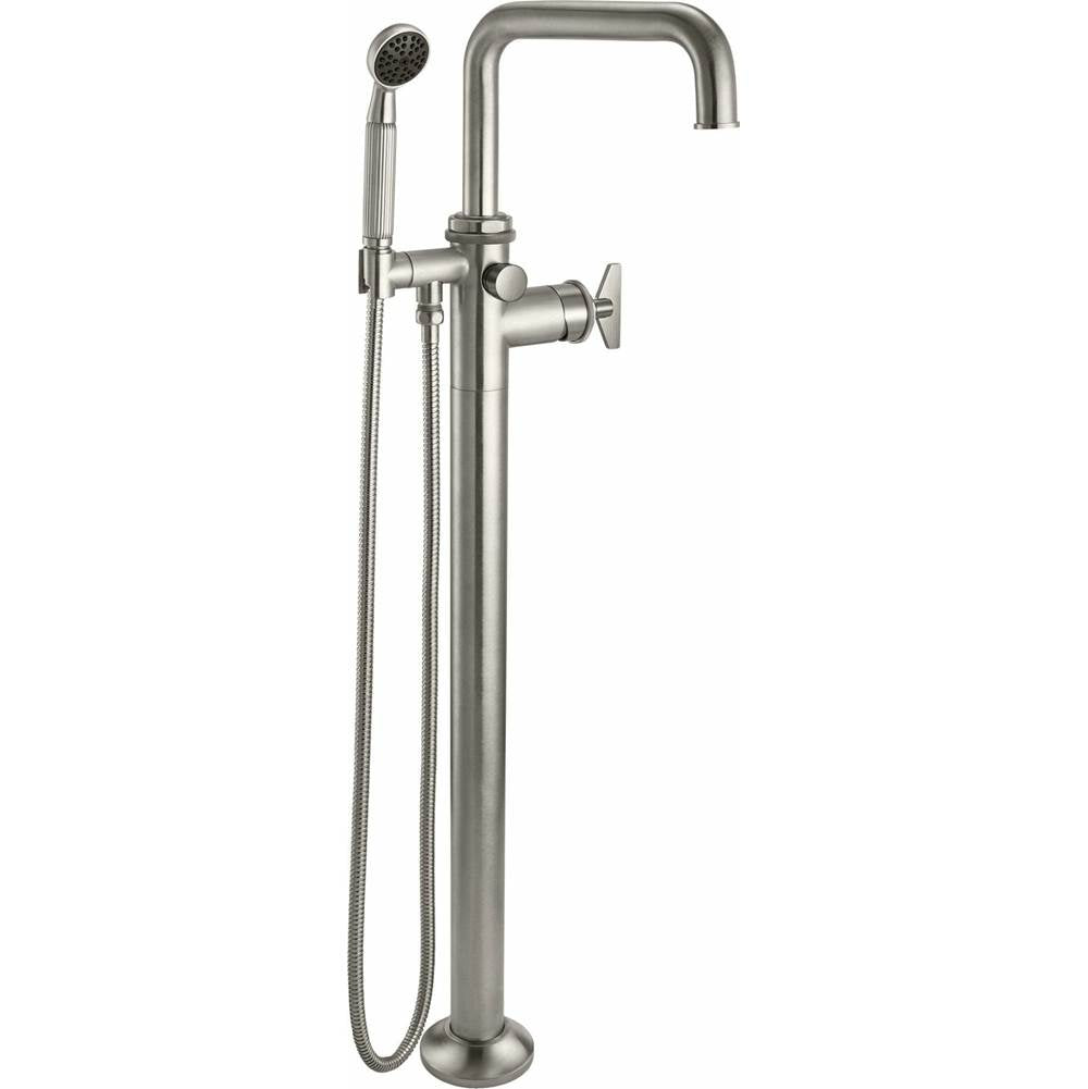 California Faucets - Single Hole Floor Mount Tub Filler - Gloss White