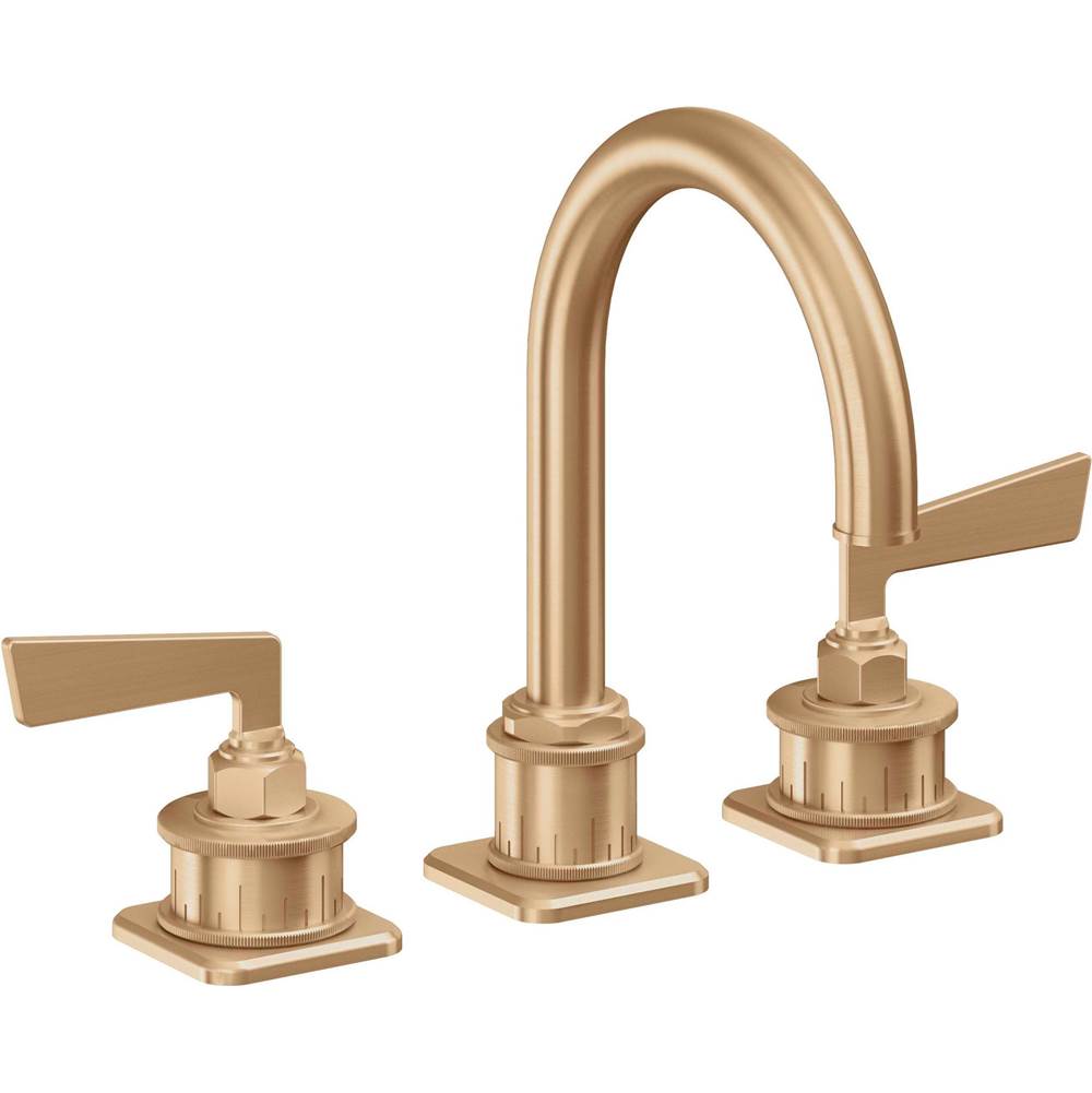 California Faucets - 8'' Widespread Lavatory Faucet with ZeroDrain - Satin Bronze Pvd