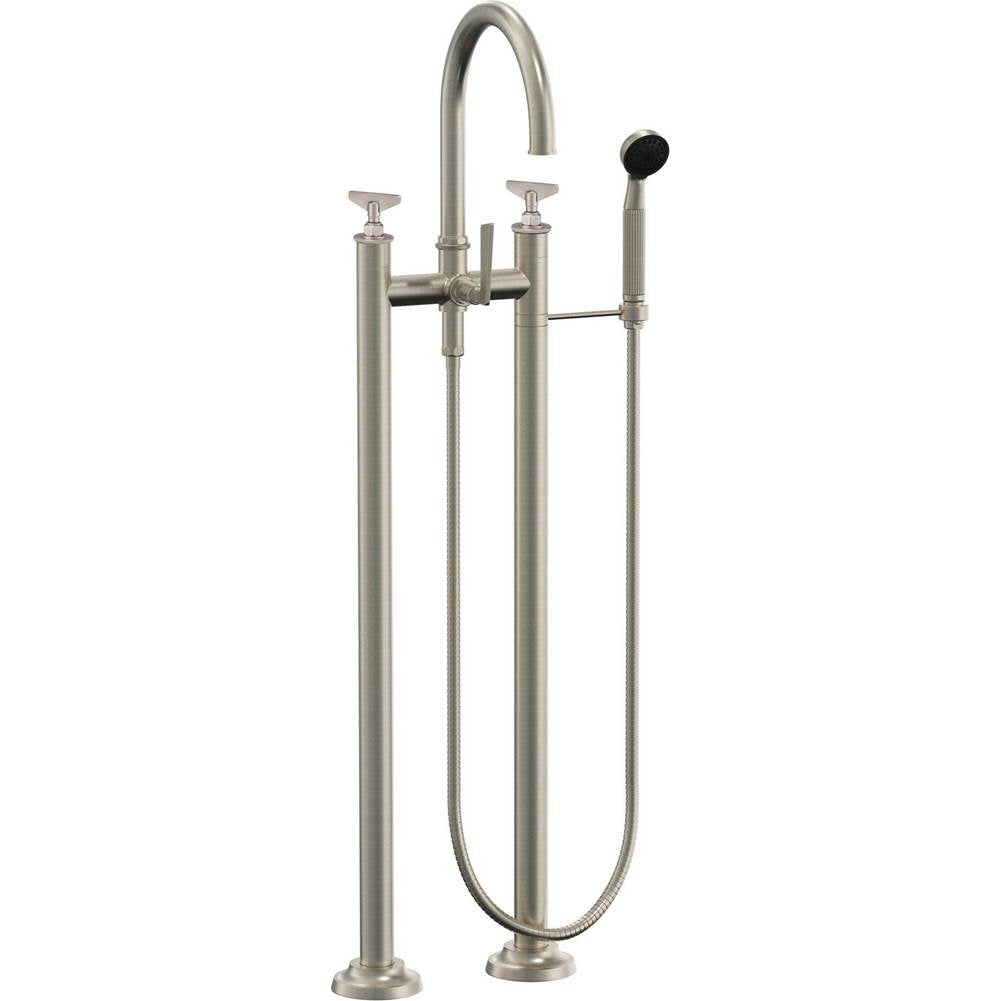 California Faucets - Floor Mount Tub Filler - Gloss White
