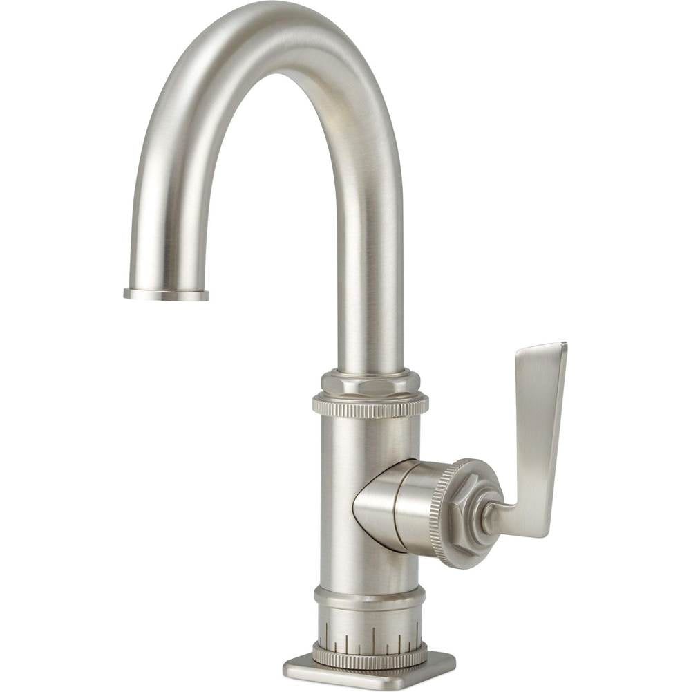 California Faucets - Single Hole Lavatory/Bar/Prep Faucet - Low Spout - Antique Brass Flat