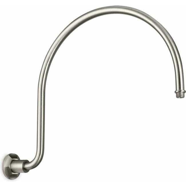 California Faucets - Curved Shower Arm - Hex Base - Gloss White