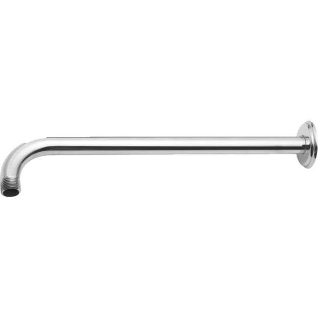 California Faucets - 20'' Wall Shower Arm- Line Base - Gloss White
