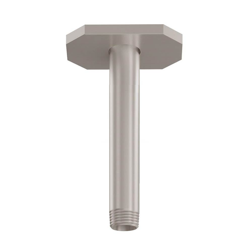 California Faucets - Custom Length Ceiling Shower Arm - Round Base - Gloss White
