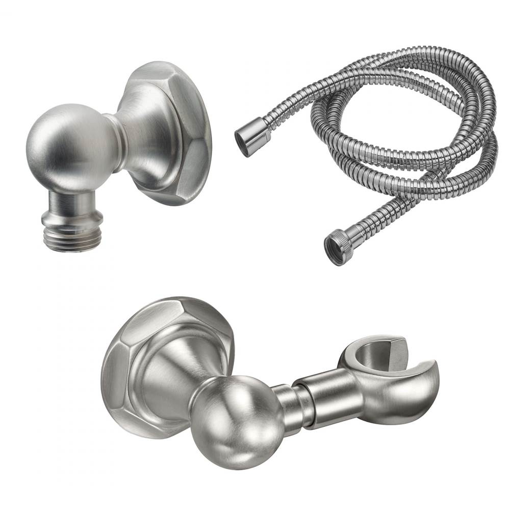 California Faucets - Wall Mounted Handshower Kit - Hex - Gloss White