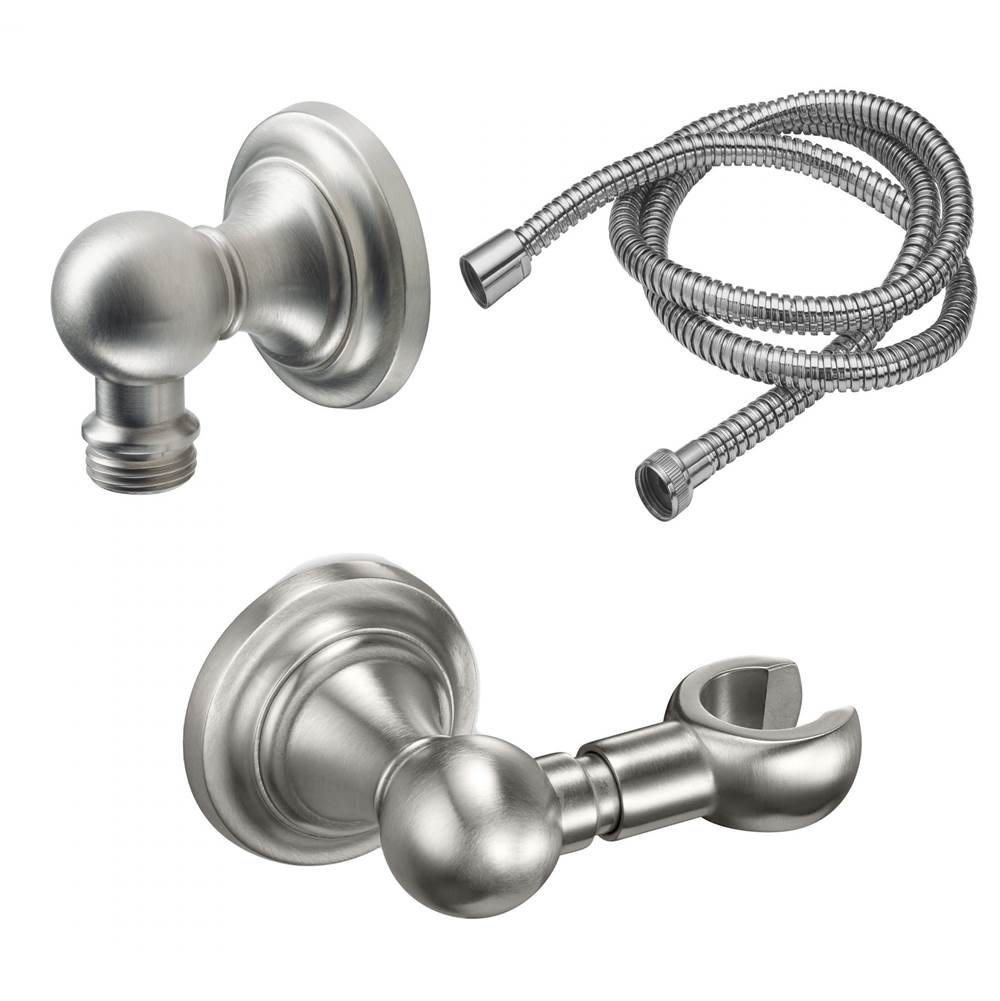 California Faucets - Wall Mounted Handshower Kit - Concave - Gloss White