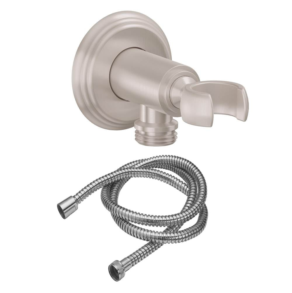 California Faucets - Wall Mounted Handshower Kit - Line Base - Gloss White