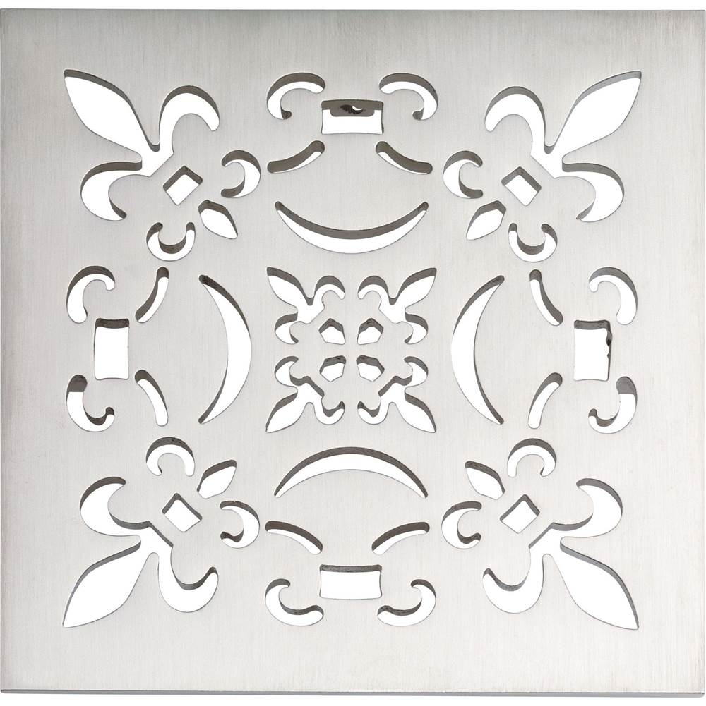 California Faucets - Fleur StyleDrain Trim Grid Only - Gloss White