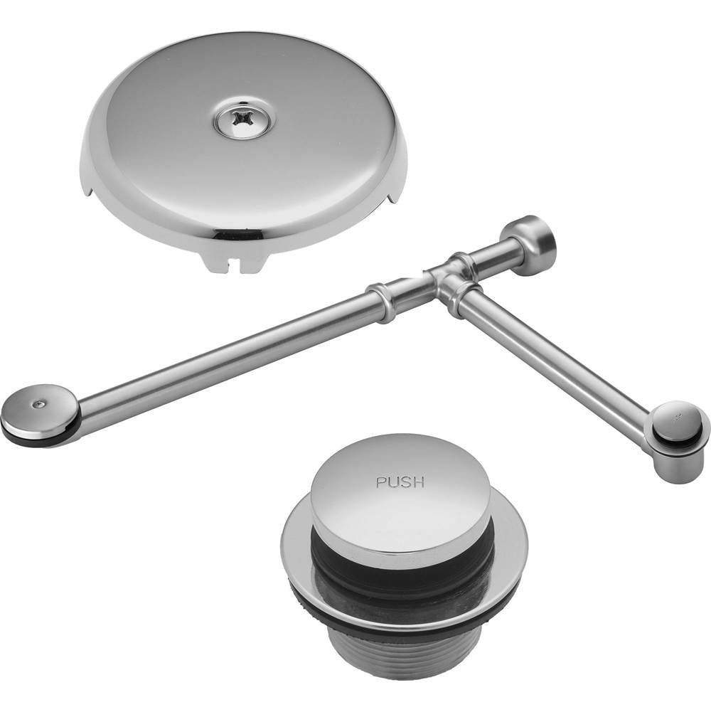 California Faucets - Waste and Overflow Completely Finished with Toe Activated Drain - Gloss White