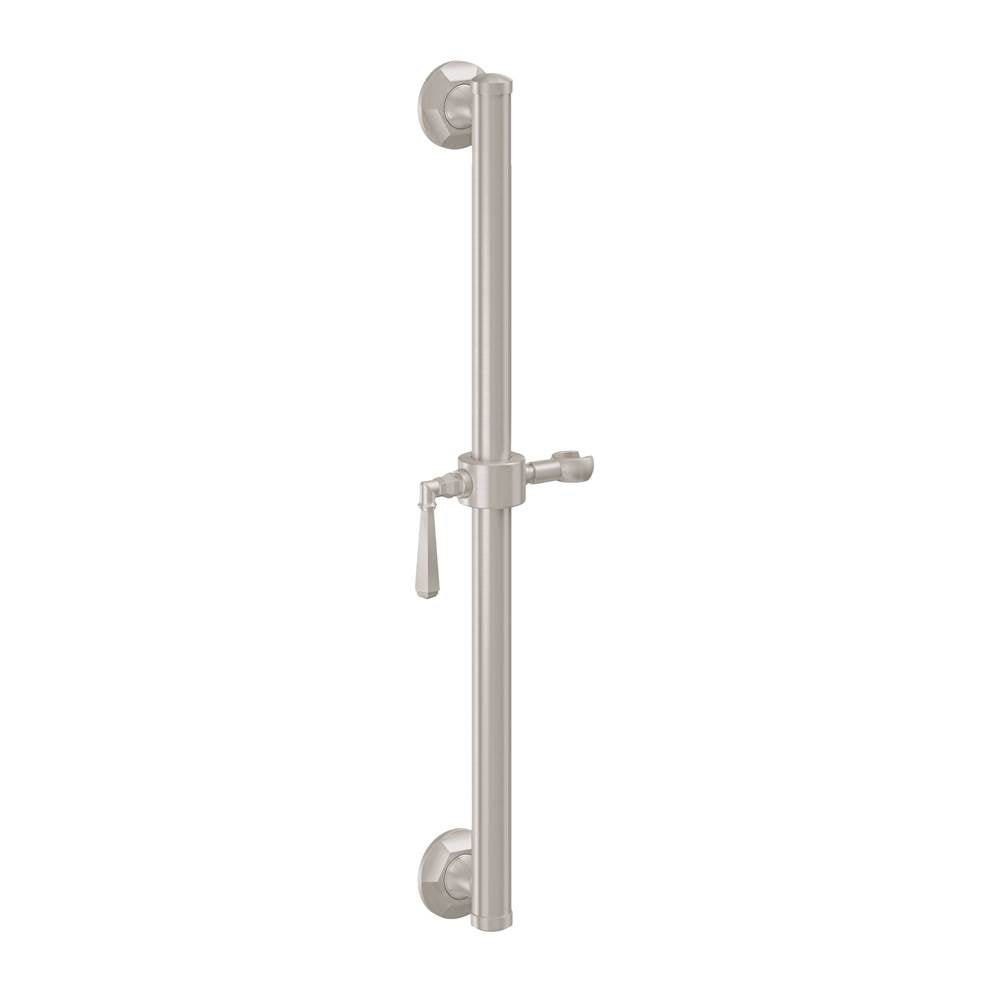 California Faucets - 24'' Grab Bar with Slide - Gloss White