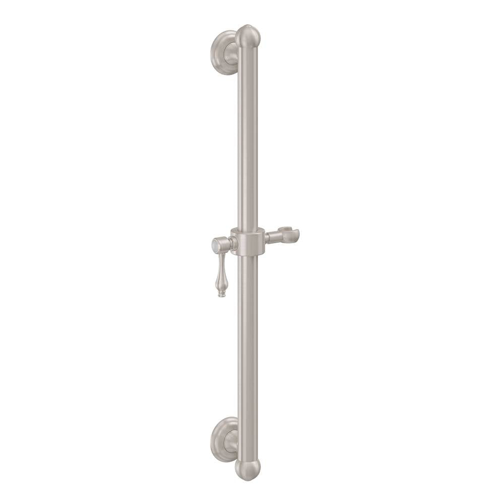 California Faucets - 24'' Grab Bar with Slide - Gloss White
