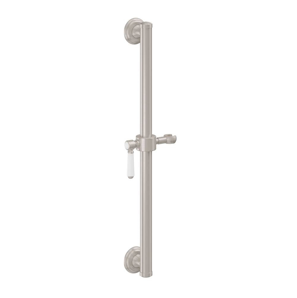 California Faucets - 30'' Grab Bar with Slide - Gloss White