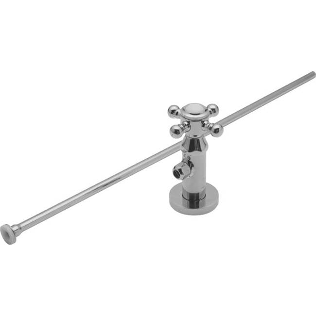 California Faucets - Deluxe Angle Stop Kit for Toilets - Gloss White