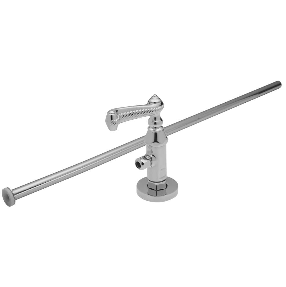 California Faucets - Deluxe Angle Stop Kit for Toilets - Gloss White