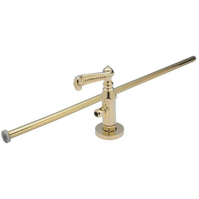 California Faucets - Deluxe Angle Stop Kit for Toilets - Gloss White