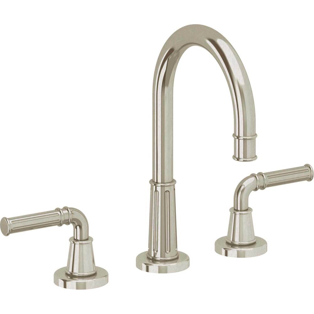 California Faucets - 8'' Widespread Lavatory Faucet - Burnished Nickel Uncoated