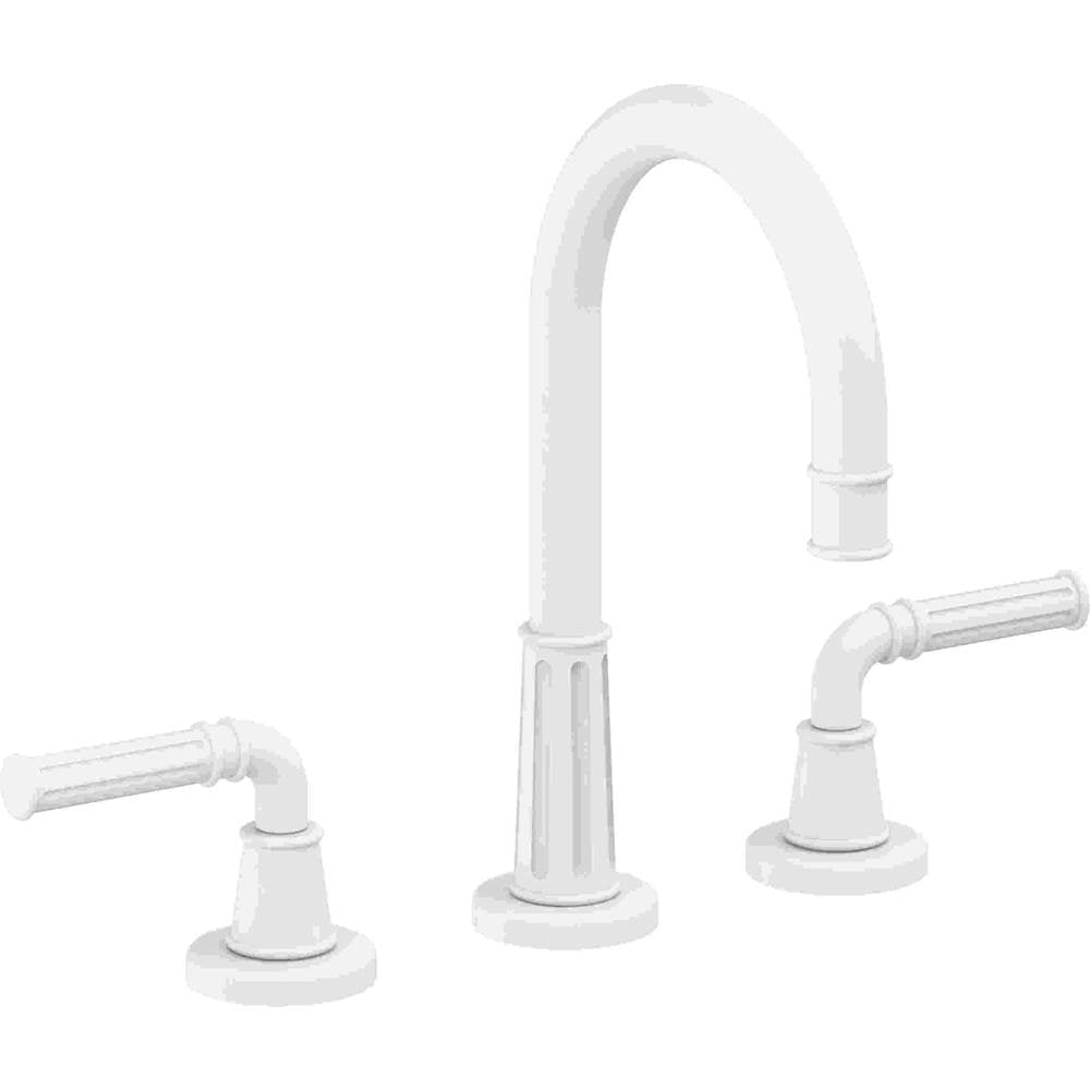 California Faucets - 8'' Widespread Lavatory Faucet with ZeroDrain - Matte White