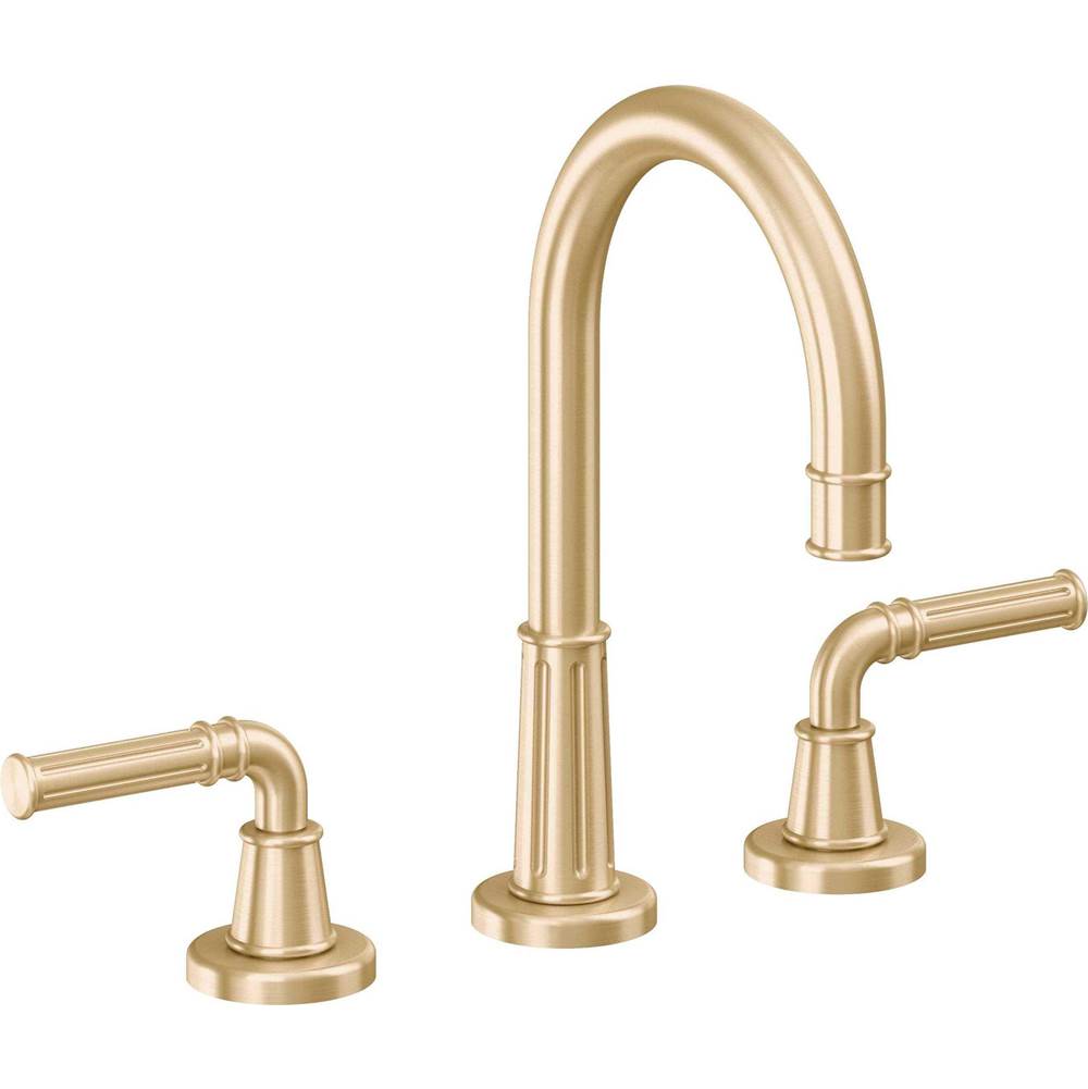 California Faucets - 8'' Widespread Lavatory Faucet - Satin Brass Pvd
