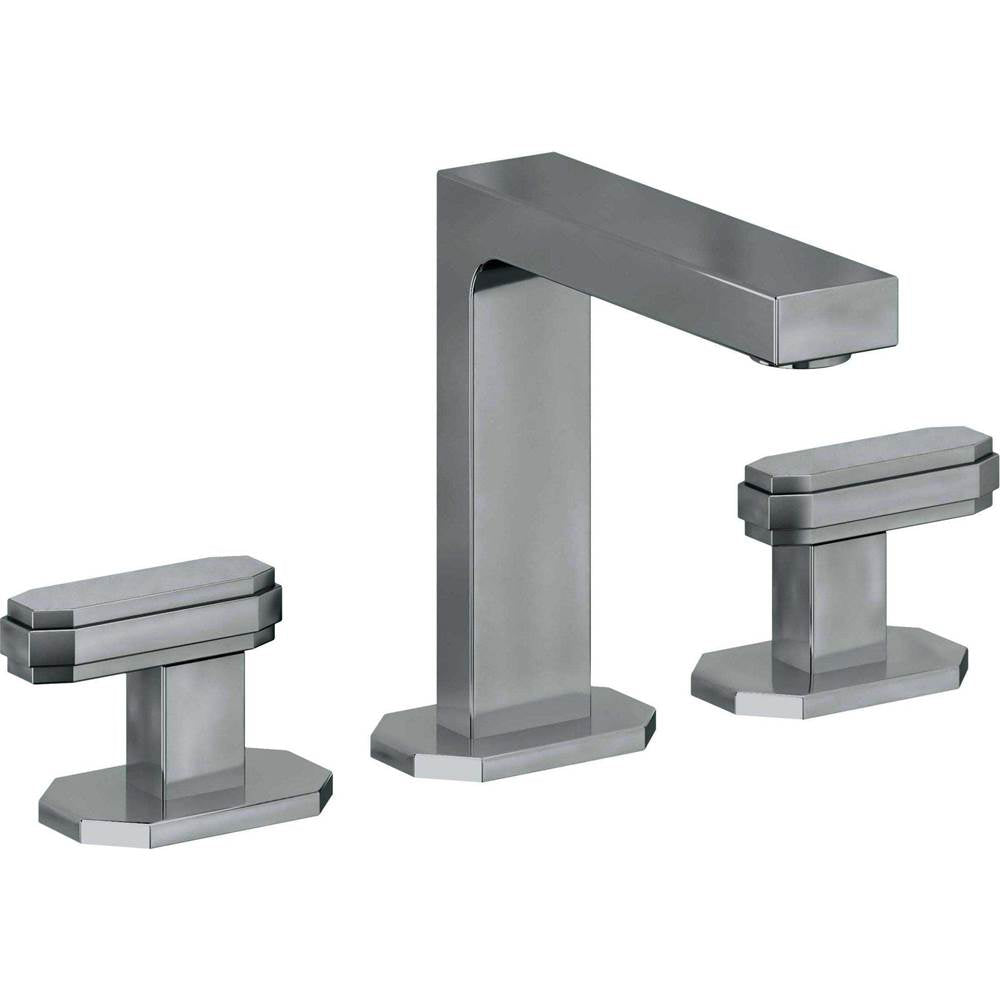 California Faucets - 8'' Widespread Lavatory Faucet - Black Nickel Pvd