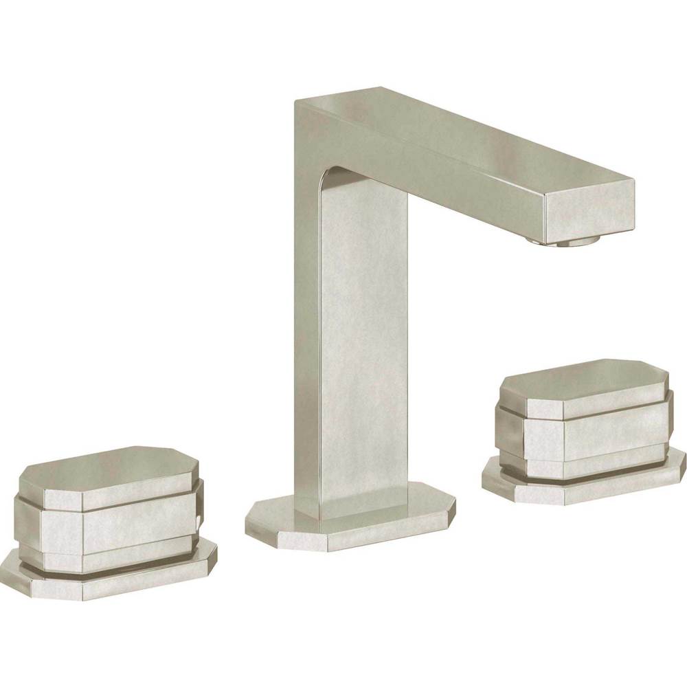 California Faucets - 8'' Widespread Lavatory Faucet - Burnished Nickel Uncoated