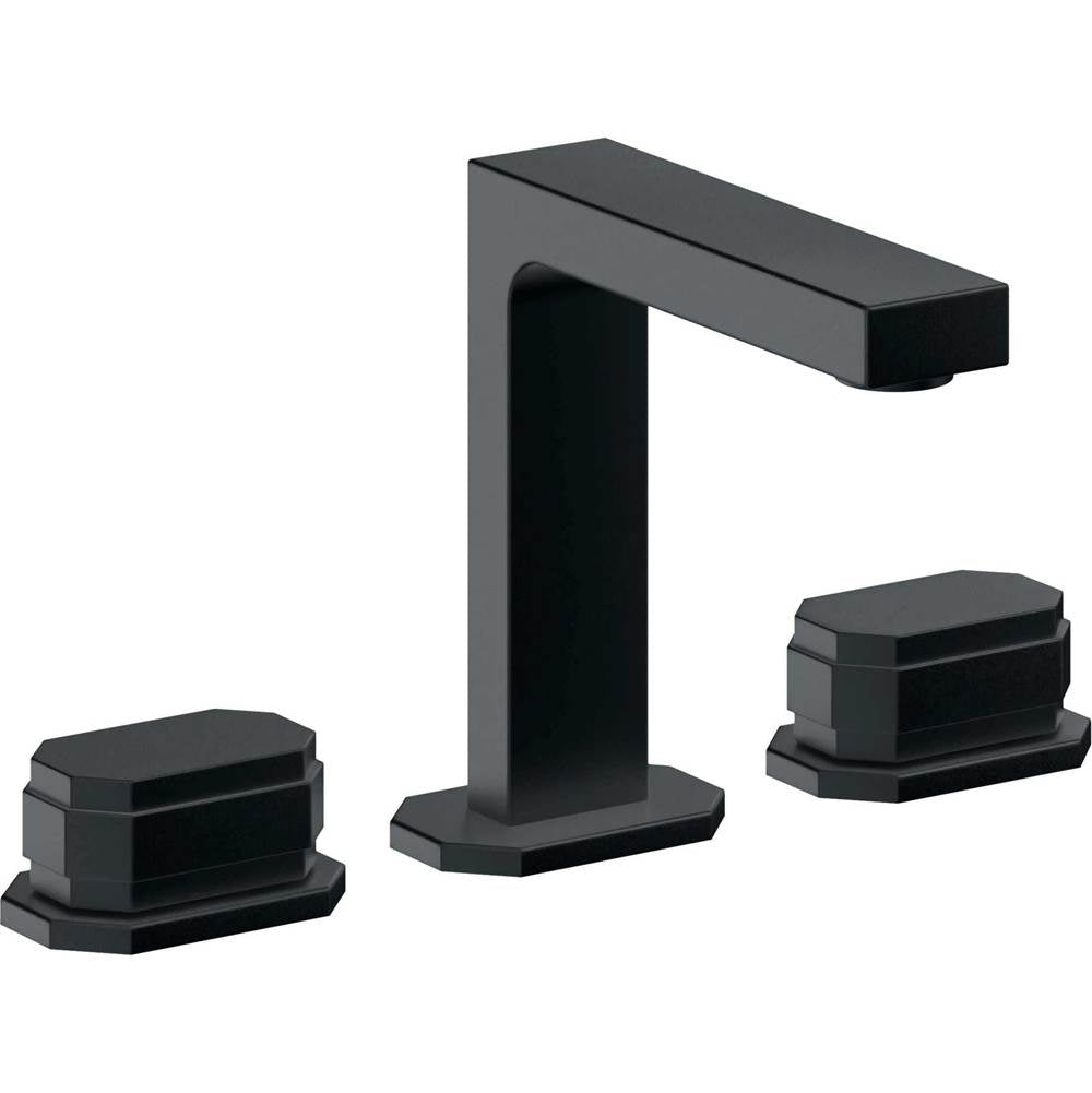 California Faucets - 8'' Widespread Lavatory Faucet with ZeroDrain - Carbon Pvd