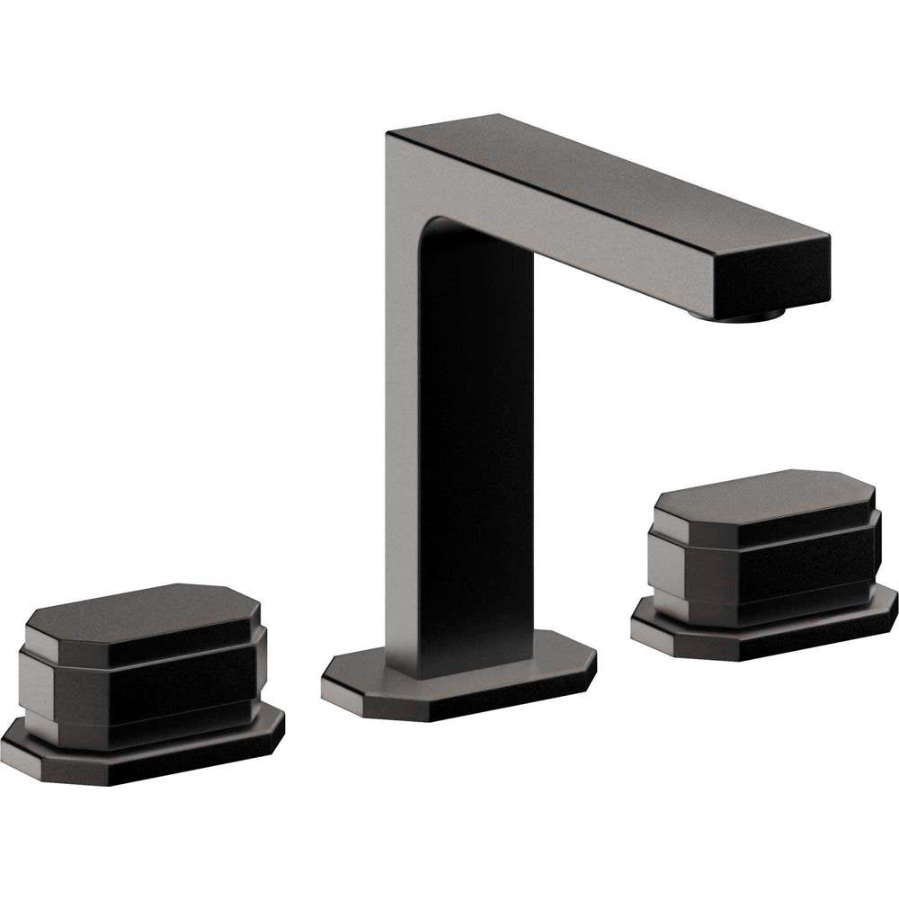 California Faucets - 8'' Widespread Lavatory Faucet with Completely Finished ZeroDrain - Matte Black