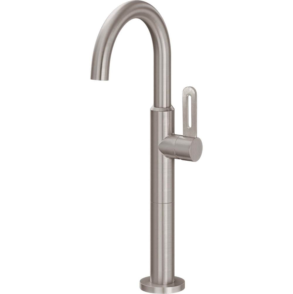 California Faucets - Single Hole Lavatory/Bar/Prep Faucet - High Spout - Gloss White