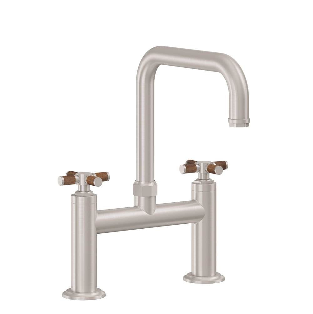 California Faucets - Bridge Kitchen Faucet - Quad Spout - Gloss White