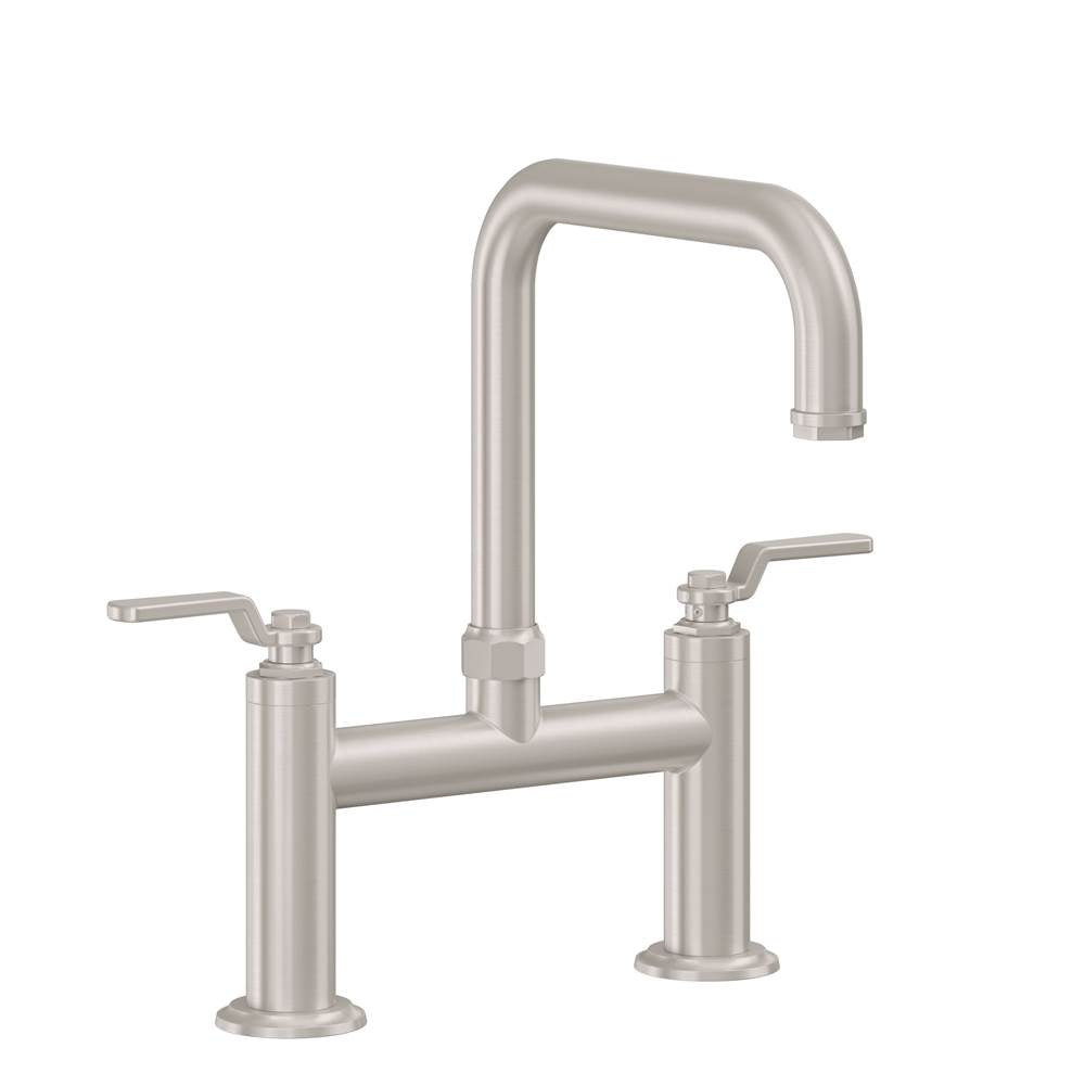 California Faucets - Bridge Kitchen Faucet - Quad Spout - Gloss White