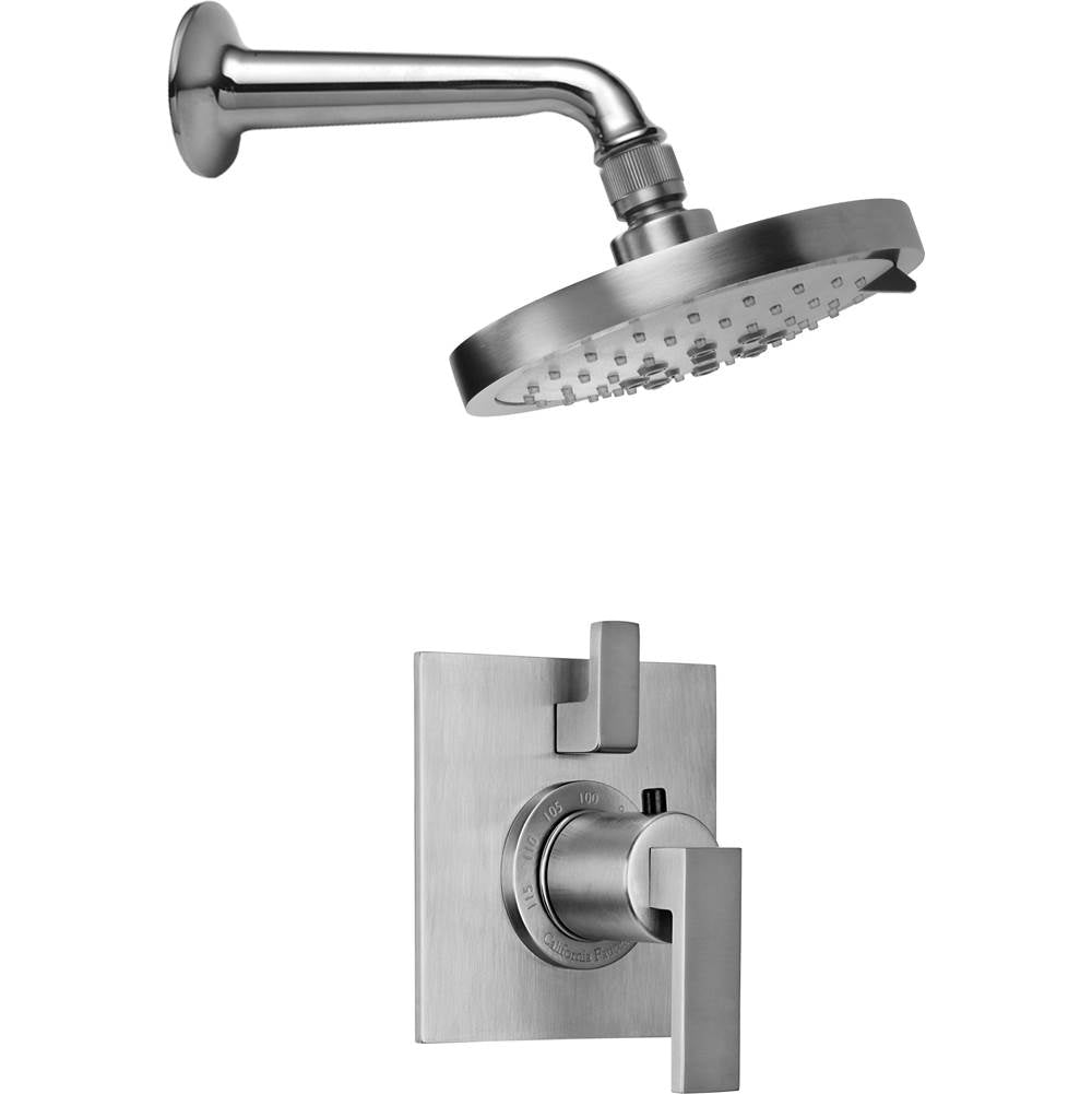 California Faucets - Morro Bay StyleTherm 1/2'' Thermostatic Shower System with Single Showerhead - Gloss White
