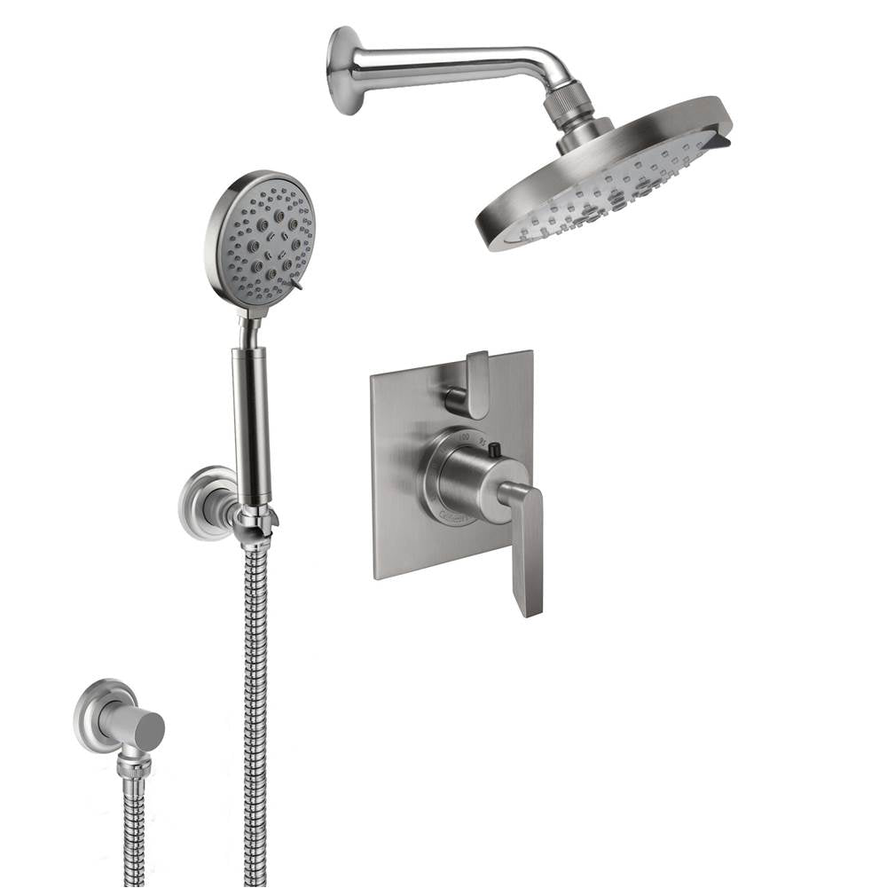 California Faucets - Rincon Bay StyleTherm 1/2'' Thermostatic Shower System with Showerhead and Handshower - Gloss White