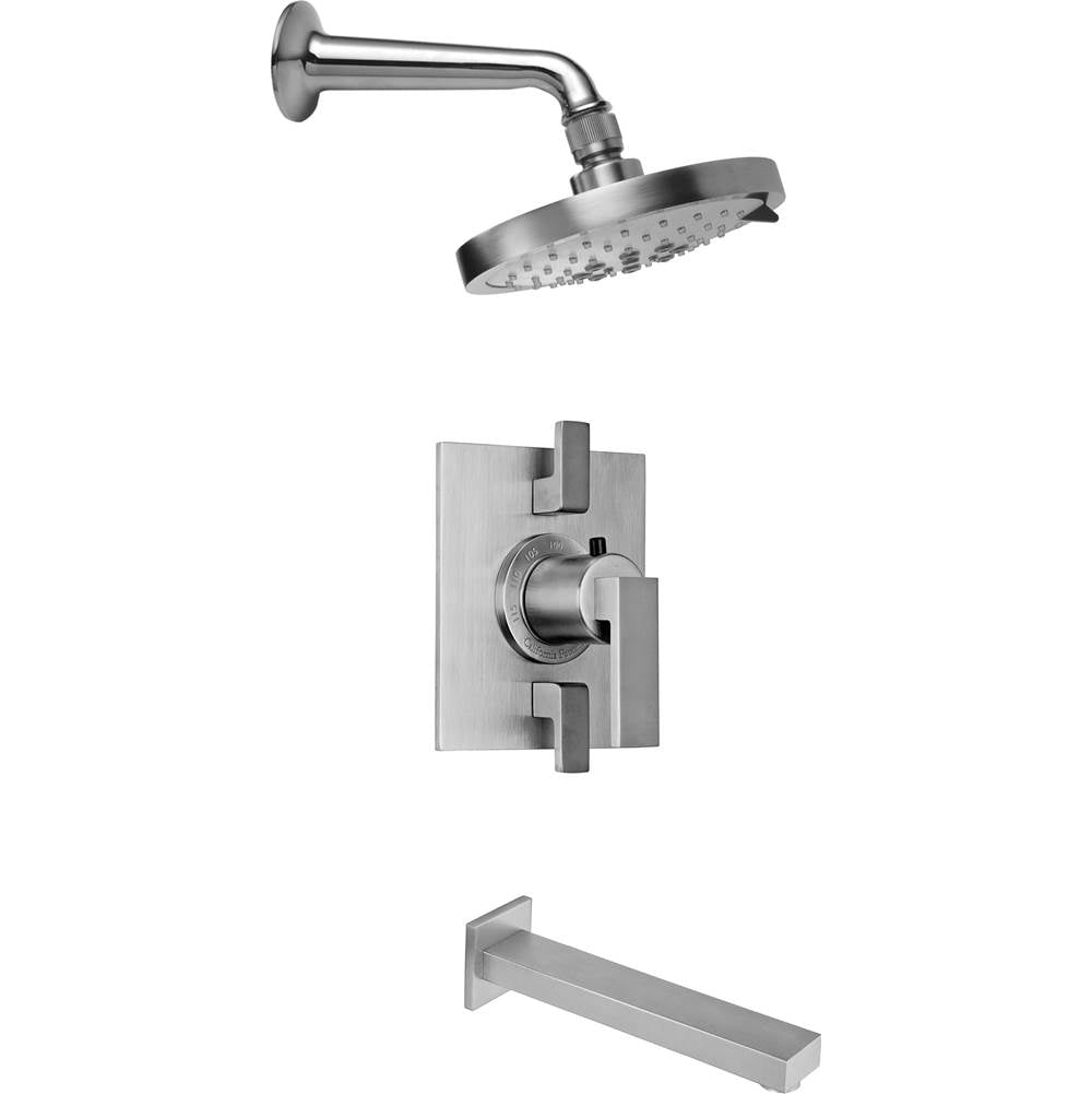 California Faucets - Morro Bay StyleTherm 1/2'' Thermostatic Shower System with Showerhead and Tub Spout - Gloss White