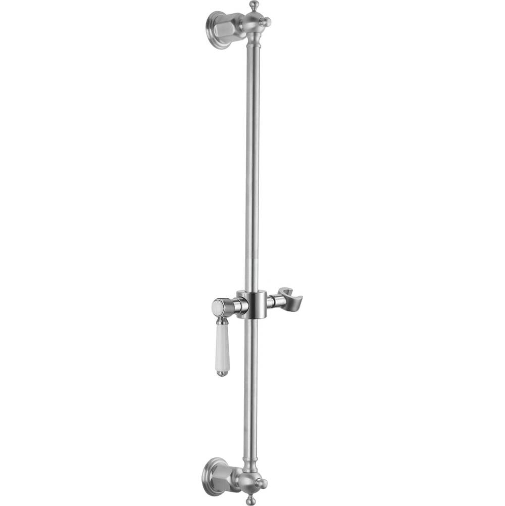 California Faucets - Wall Mounted Slide Bar - Gloss White