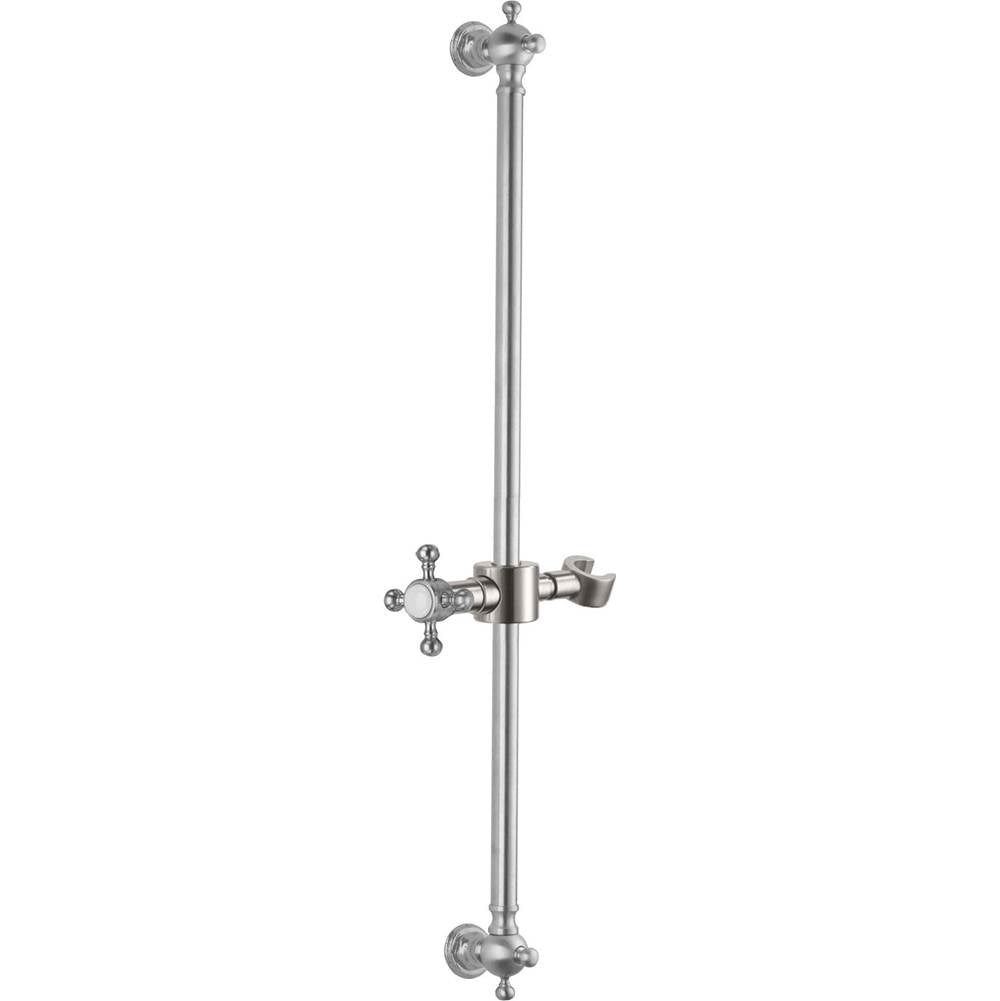 California Faucets - Wall Mounted Slide Bar - Gloss White