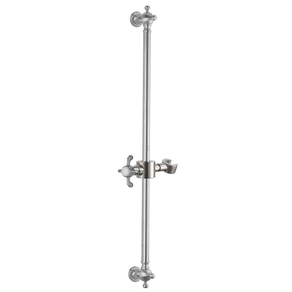California Faucets - Wall Mounted Slide Bar - Gloss White