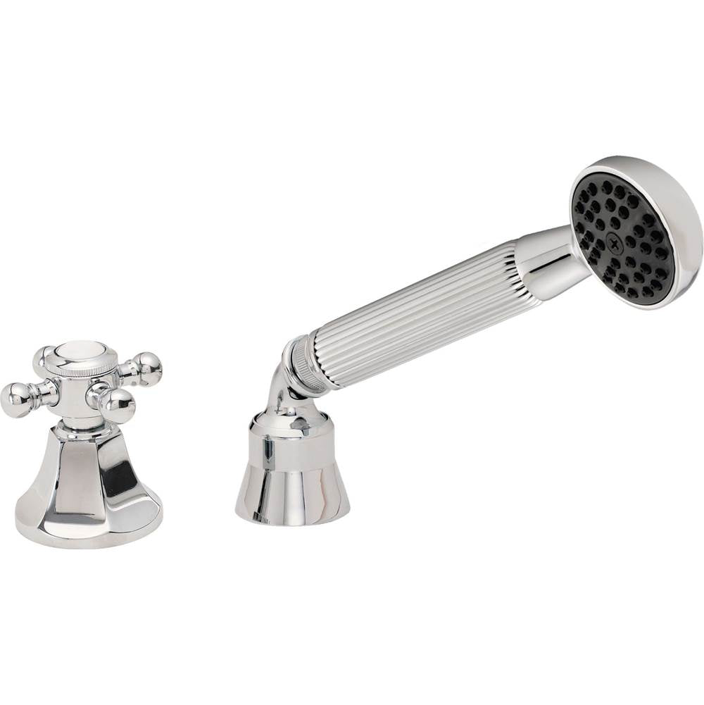 California Faucets - Complete Handshower & Diverter for Roman Tub - Gloss White