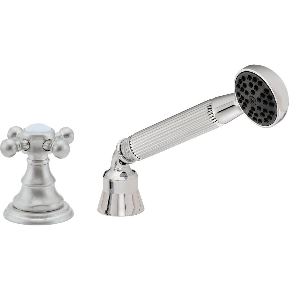 California Faucets - Complete Handshower & Diverter for Roman Tub - Gloss White