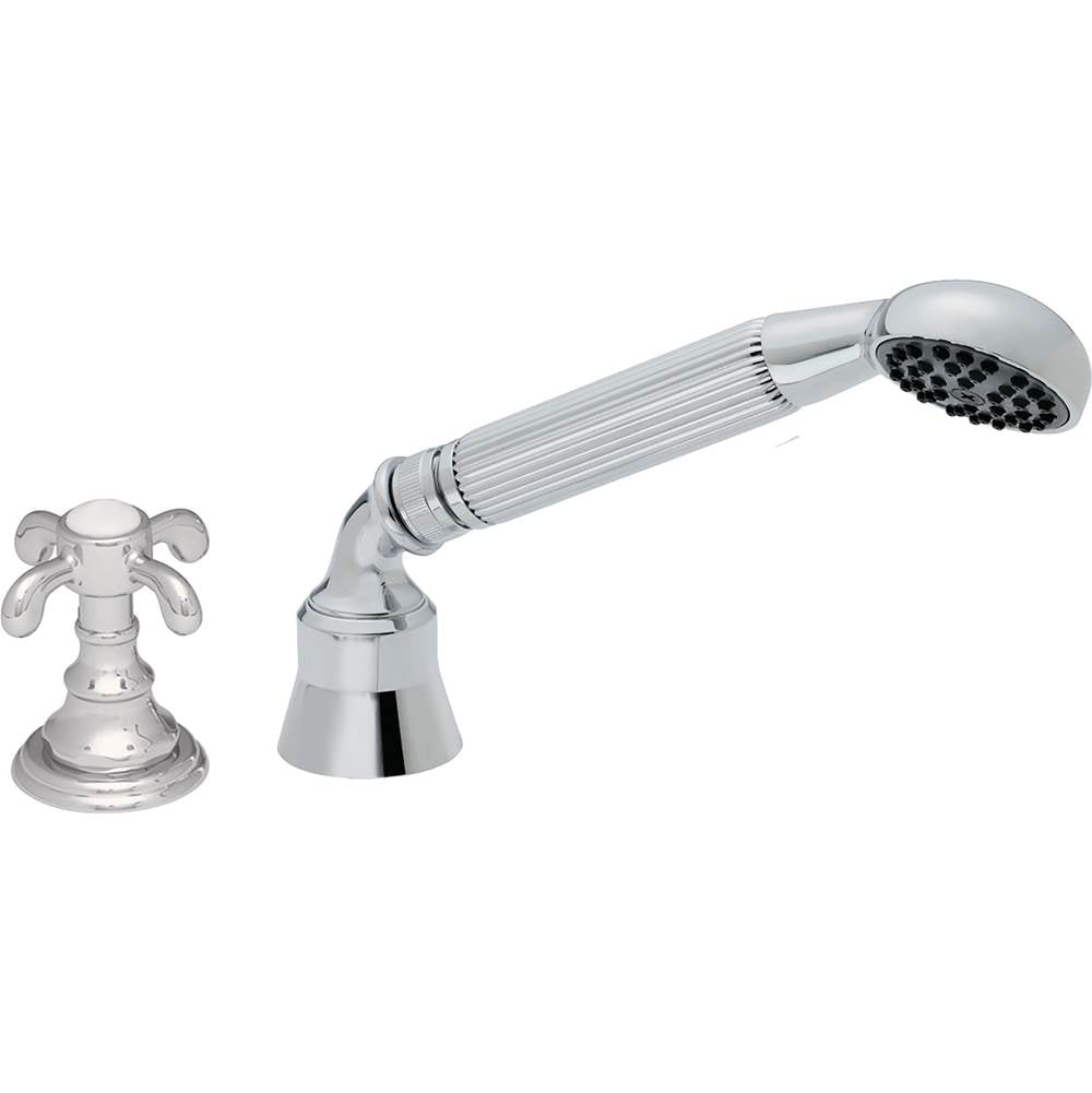 California Faucets - Complete Handshower & Diverter for Roman Tub - Gloss White