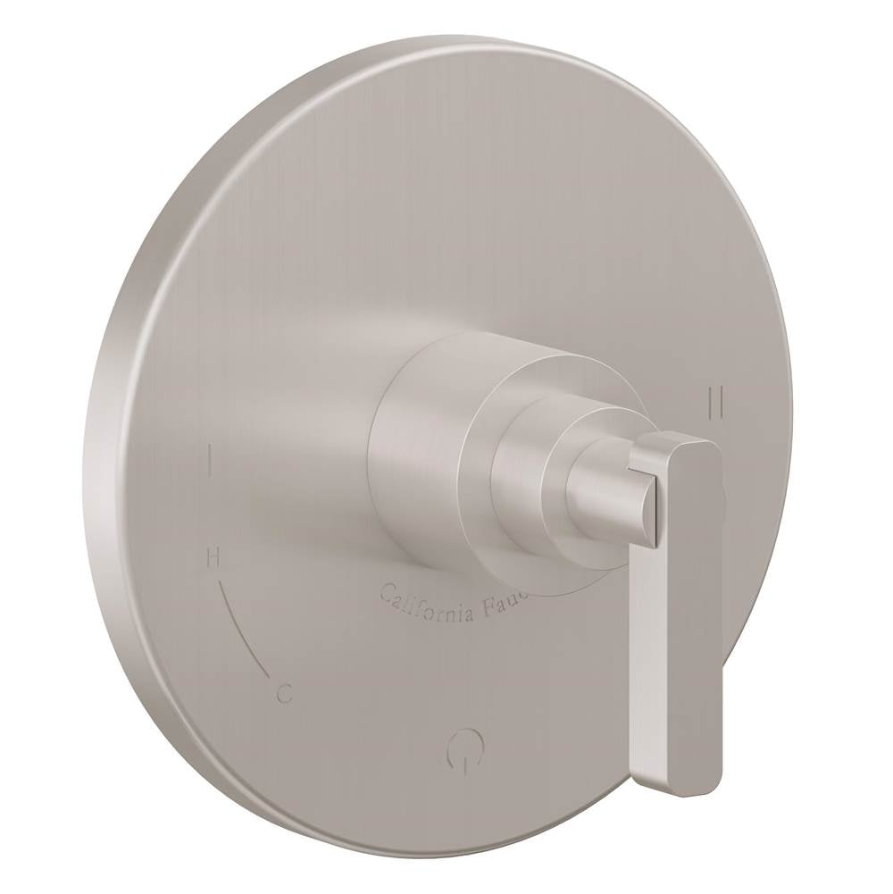 California Faucets - Dual Pressure Balance Trim Only - Gloss White