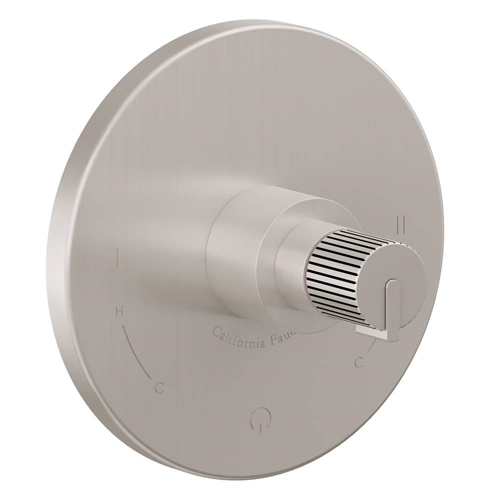 California Faucets - Dual Pressure Balance Trim Only - Ultra Stainless Steel Pvd